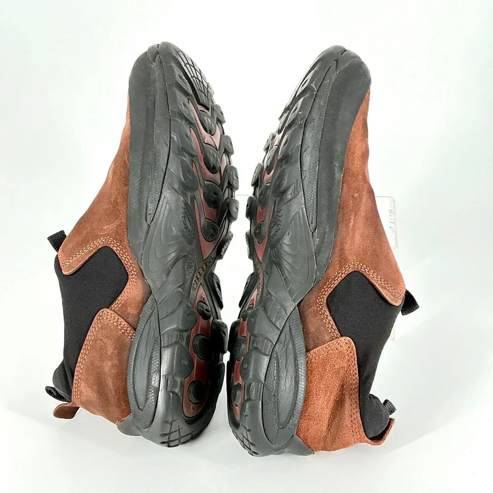 Merrell Mens Size 13 Brown Nubuck Waterproof Primaloft Slip On Coldpack 3 Mocs